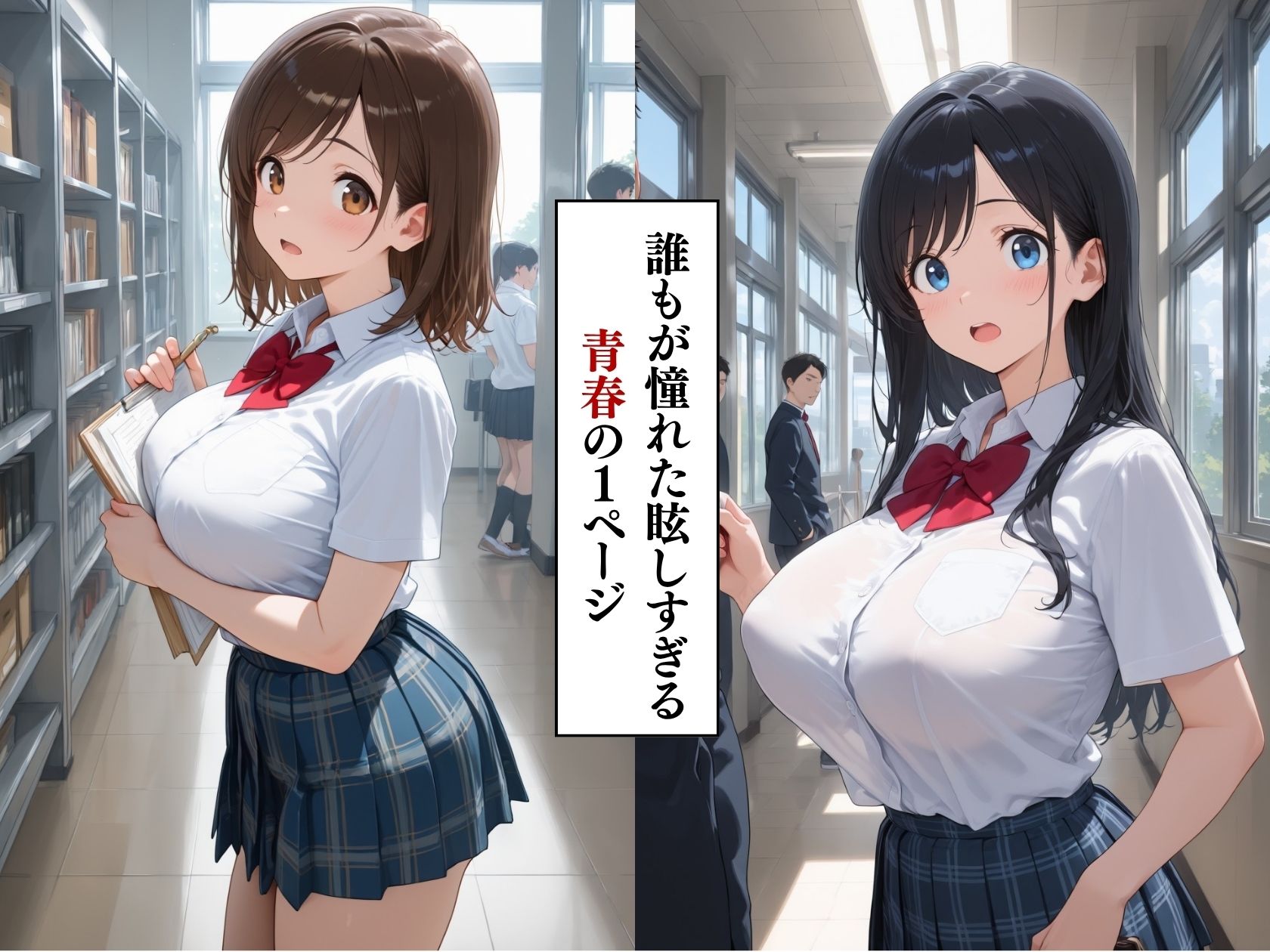 女子校生快楽堕ち 秘密のハーレム大乱交 サンプル1ページ目