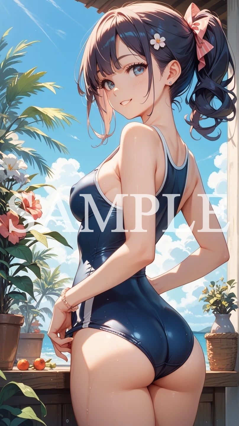 【豪華500枚セット】Blue Swimsuit サンプル3ページ目