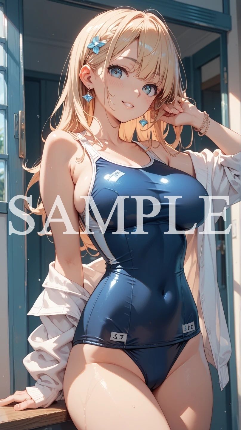 【豪華500枚セット】Blue Swimsuit サンプル6ページ目
