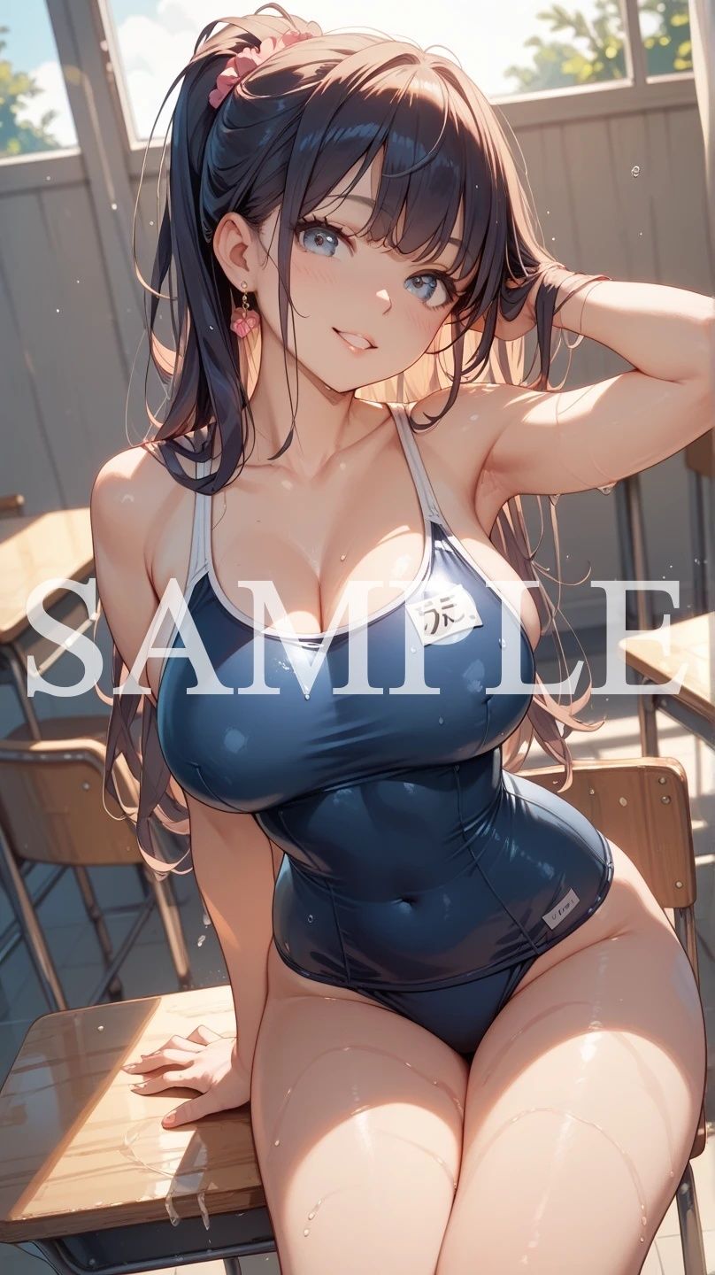 【豪華500枚セット】Blue Swimsuit サンプル7ページ目