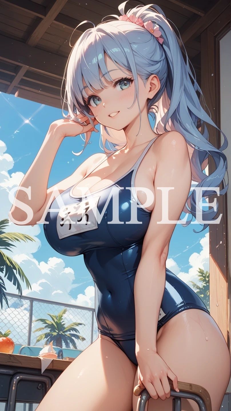 【豪華500枚セット】Blue Swimsuit サンプル9ページ目