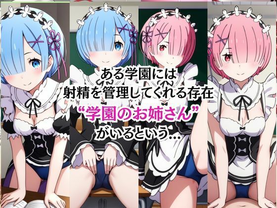 射精のお世話をしてくれる、学園のお姉さんの話【レ○＆ラ○編】 サンプル3ページ目