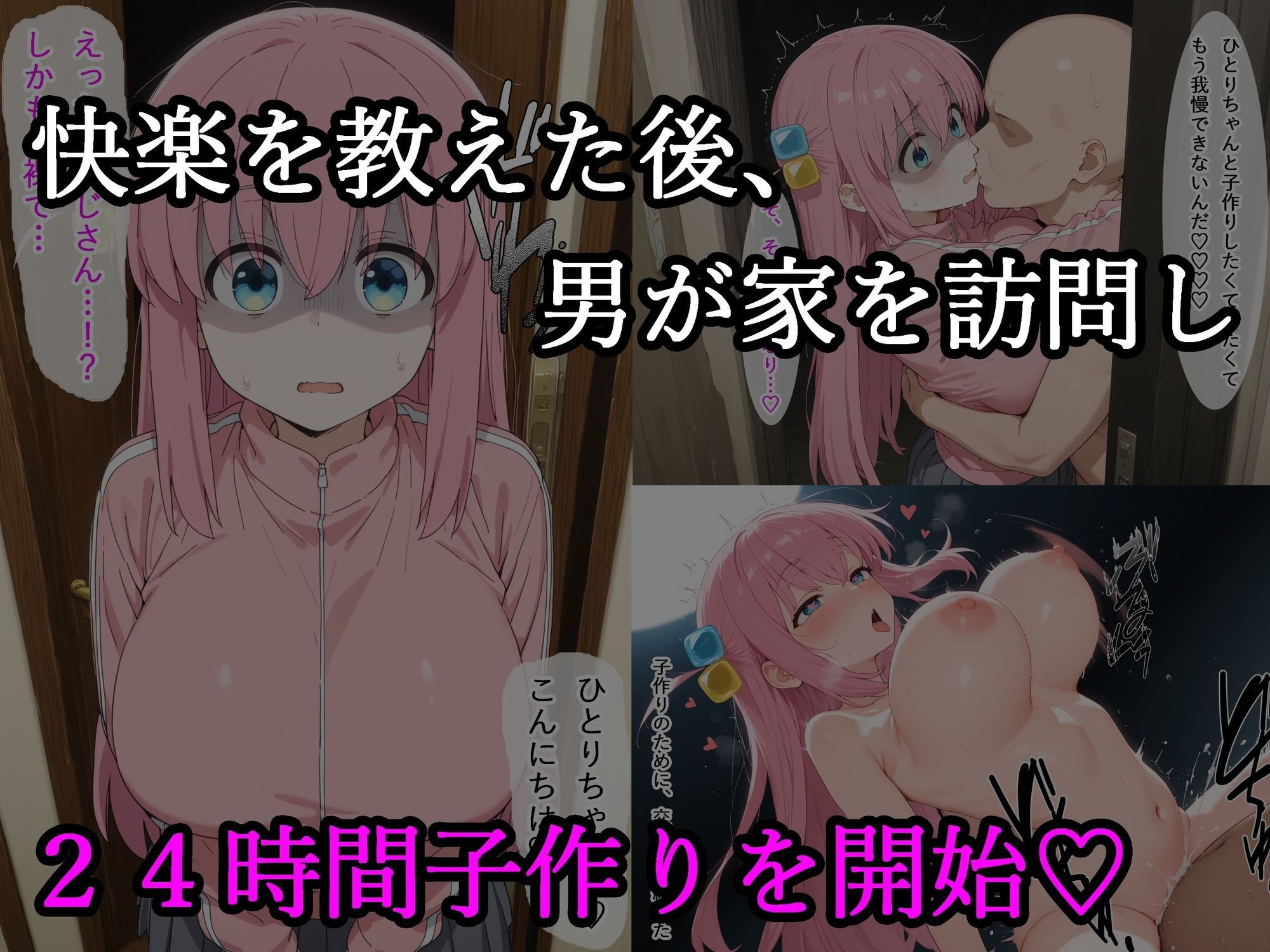 ぼ〇ちちゃん子作り交尾堕ち  〜性的な意味でぼっちを卒業する話〜 サンプル3ページ目