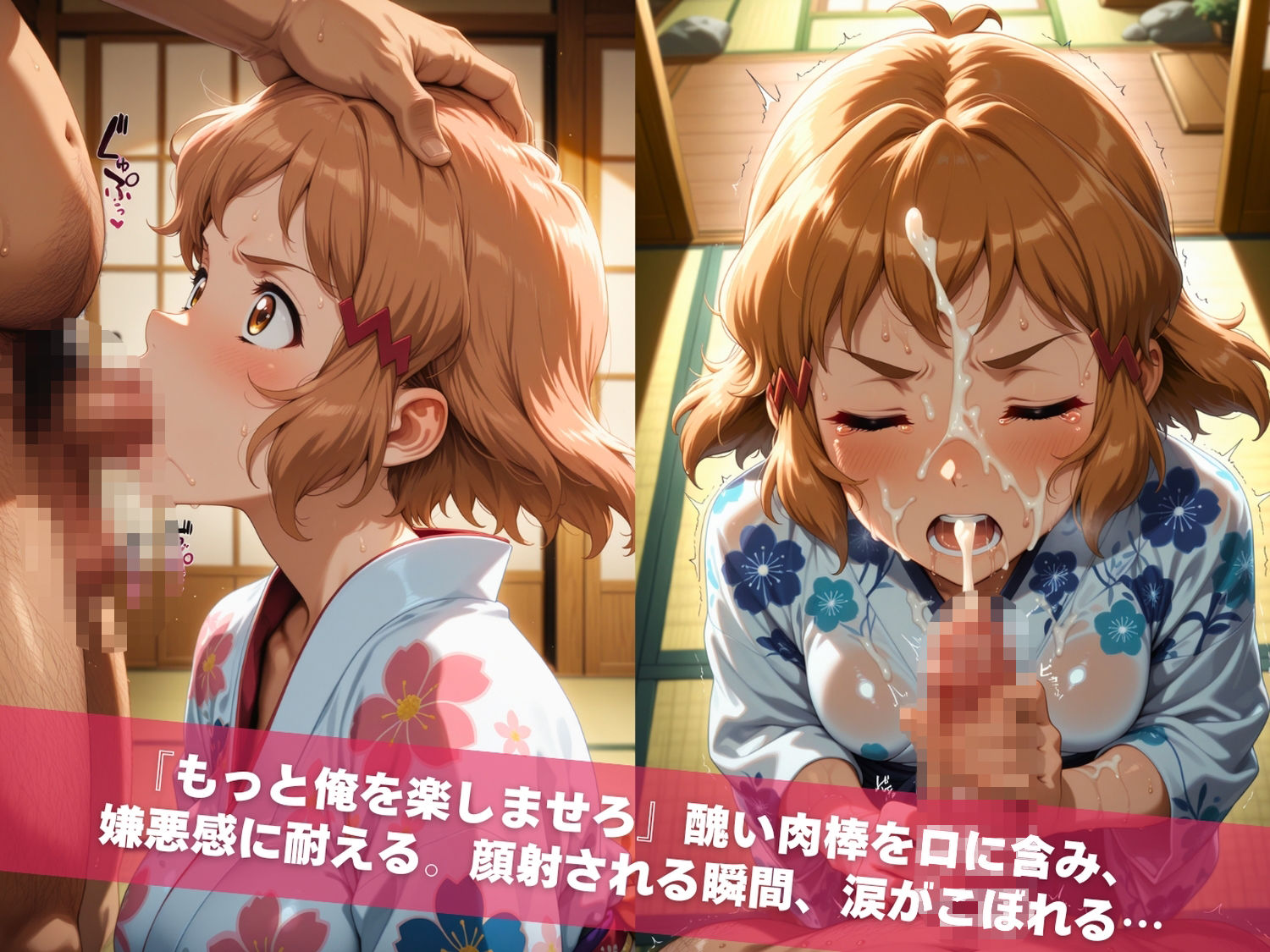キモおじ温泉地獄 戦姫絶唱シ●フォギア編 サンプル4ページ目