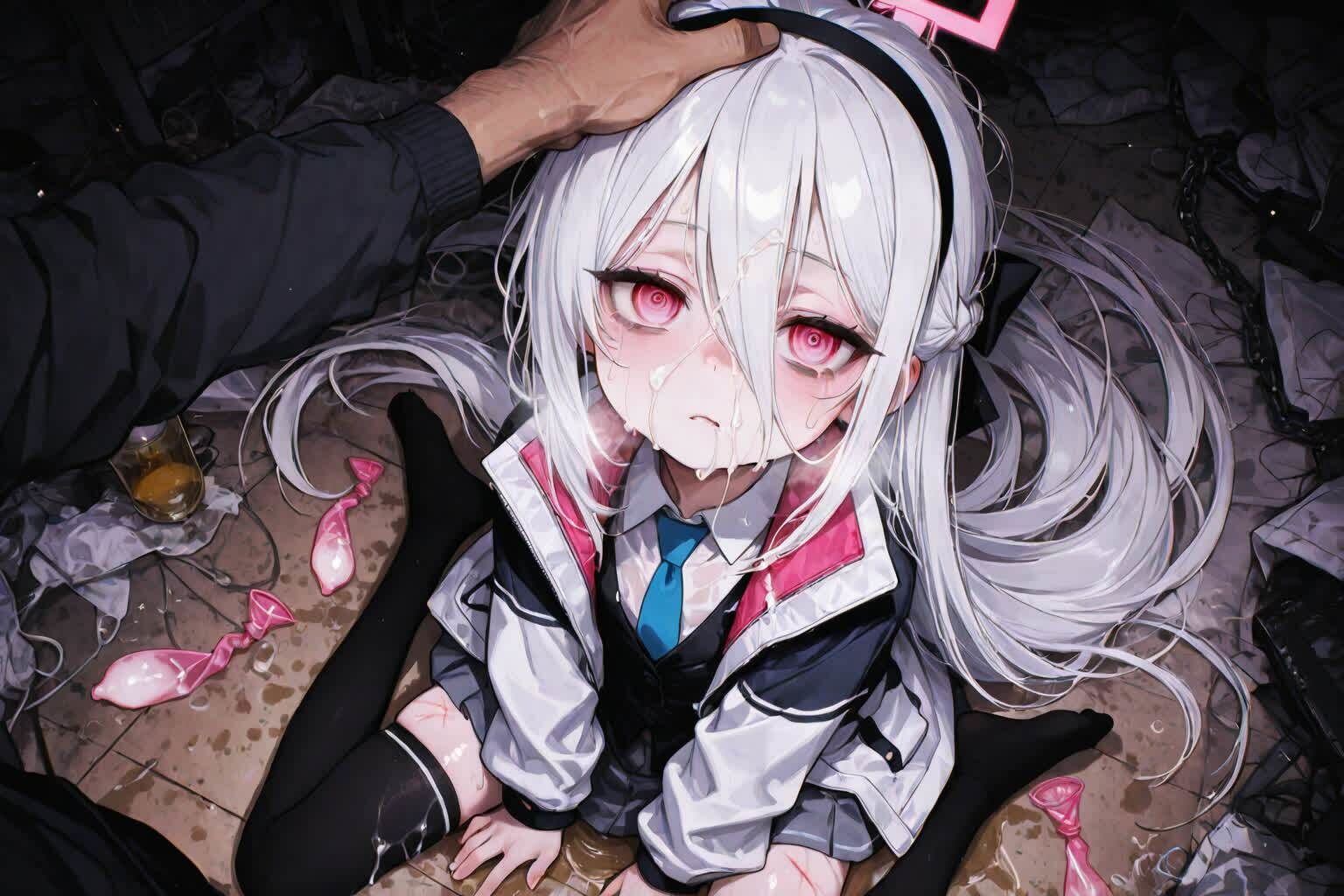 ブ〇ーアーカイブ（BAD END） イラスト集 サンプル7ページ目