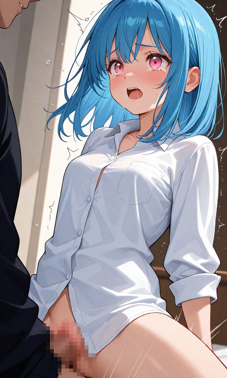 この娘を〇そう！裸Yシャツ青髪っ娘！！全裸もあるよ。 サンプル1ページ目