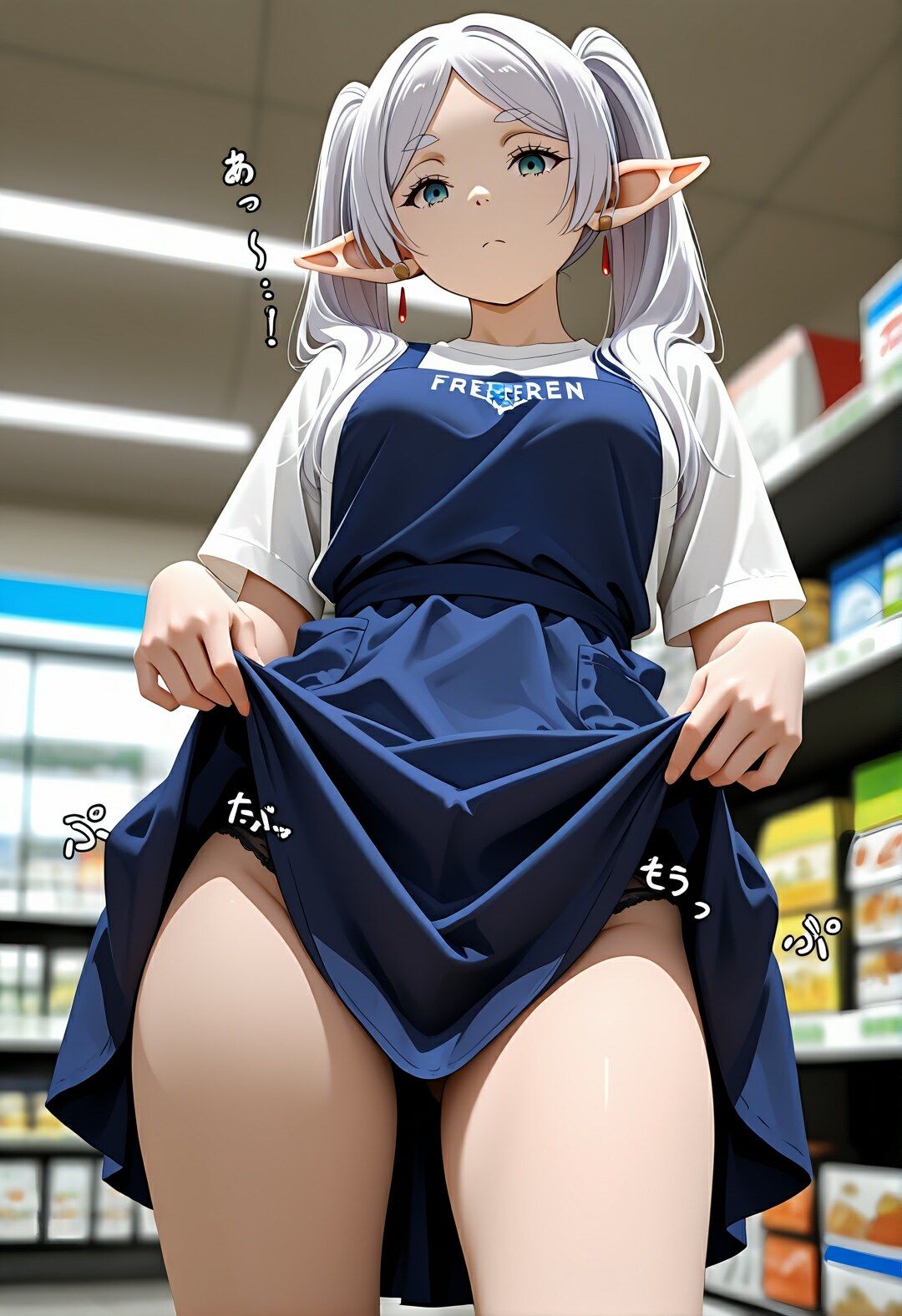 コンビニのフ〇ーレン 〜催●店長に犯●れ続ける白髪エルフ〜 サンプル5ページ目