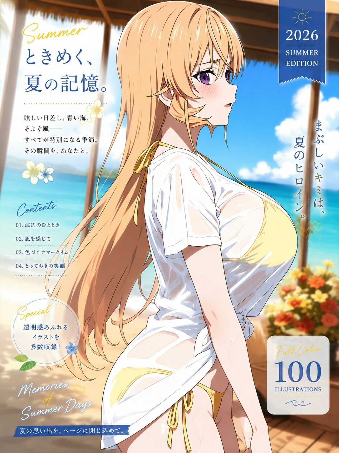 薙切えりな真夏の水着コレクション サンプル4ページ目