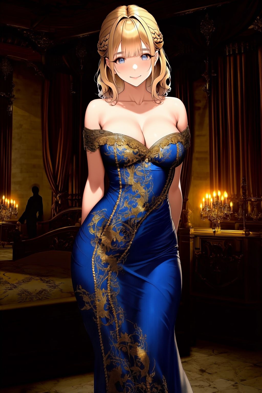 寝室でガッツリ汗だく種付けされる姫様 サンプル2ページ目