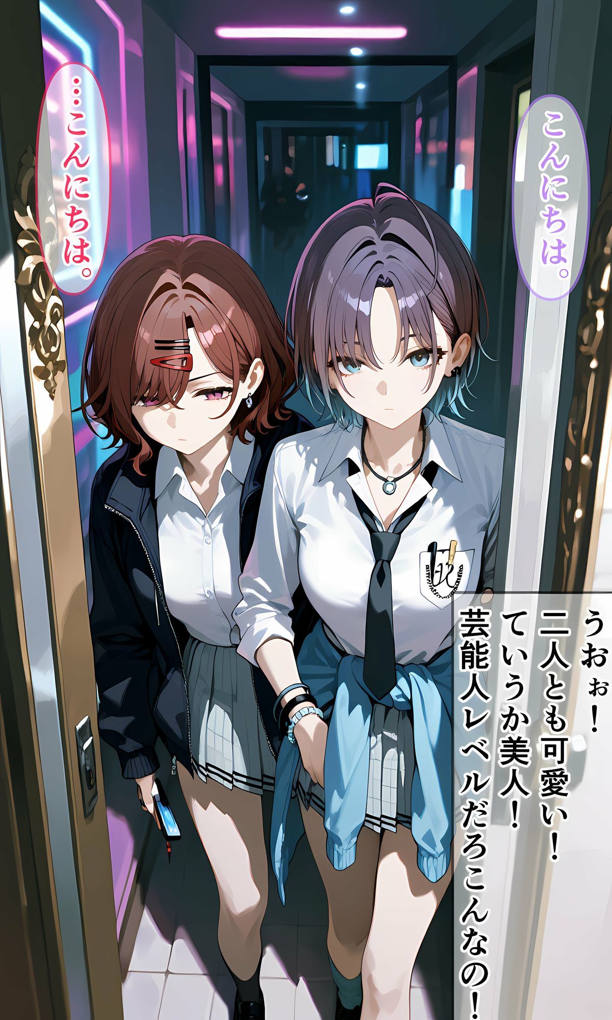 興味本位でパパ活体験してみたアイドル二人 サンプル1ページ目