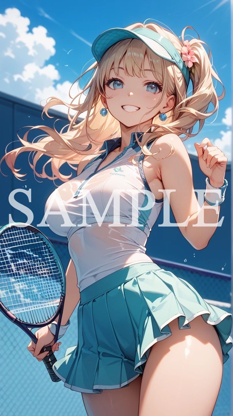 【豪華500枚セット】Tennis Girl サンプル1ページ目