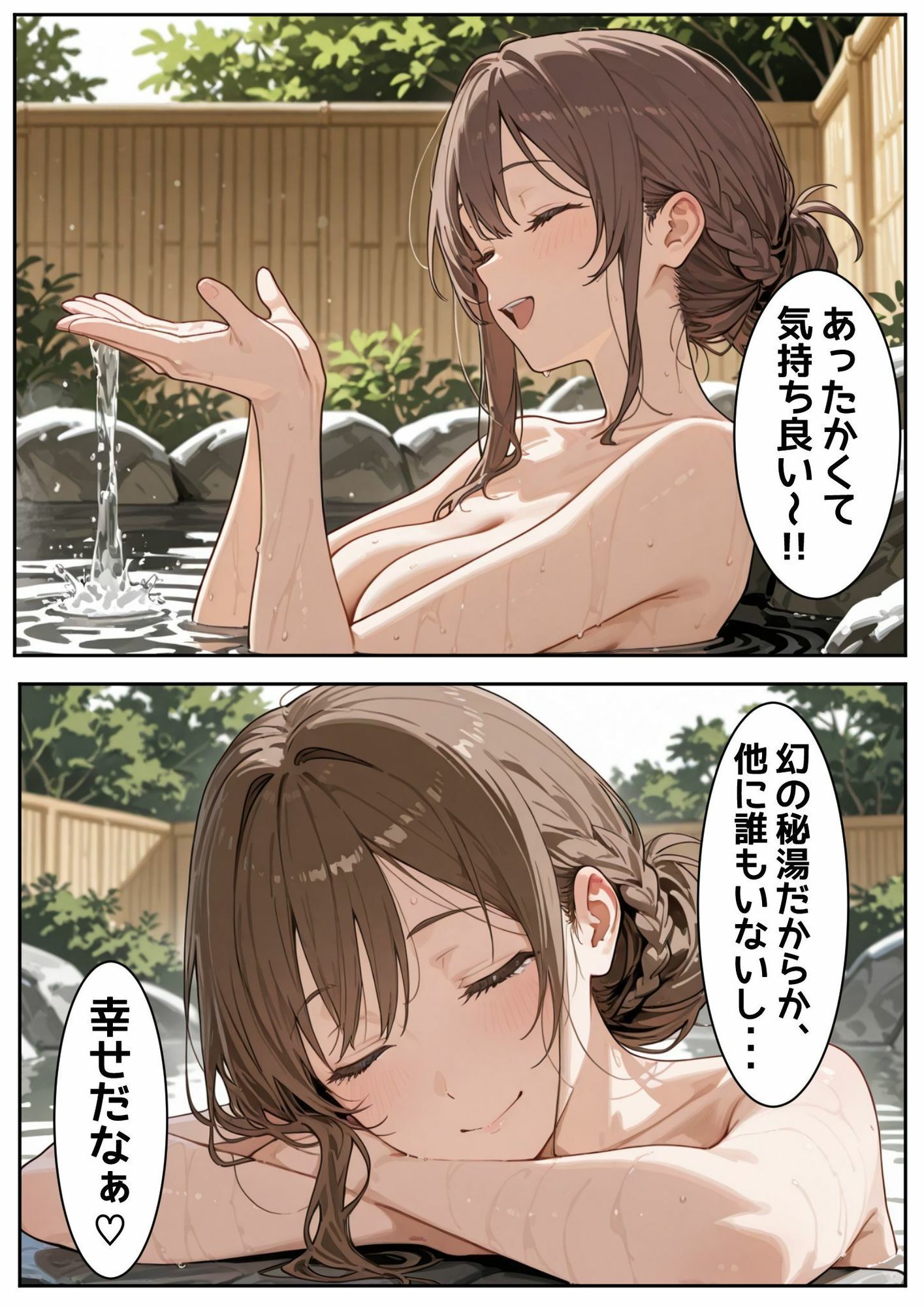 一人旅にはご用心！秘湯に潜む魔の手 サンプル1ページ目