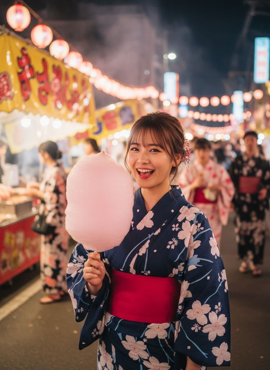 「あなたと歩く夏祭り 〜浴衣のまゆと夜風の誘惑〜【完全版20枚】」 サンプル1ページ目