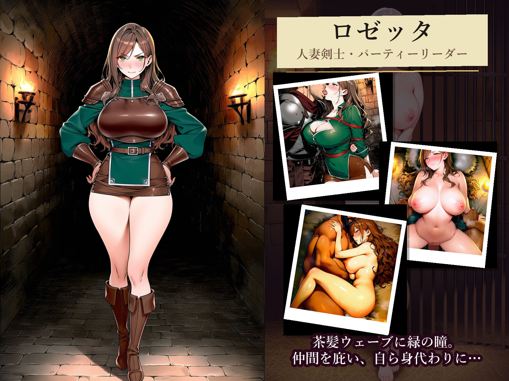 人妻戦士パーティー陥落記〜巨乳人妻4人、夫の名を忘れるまで堕とされる〜 サンプル7ページ目
