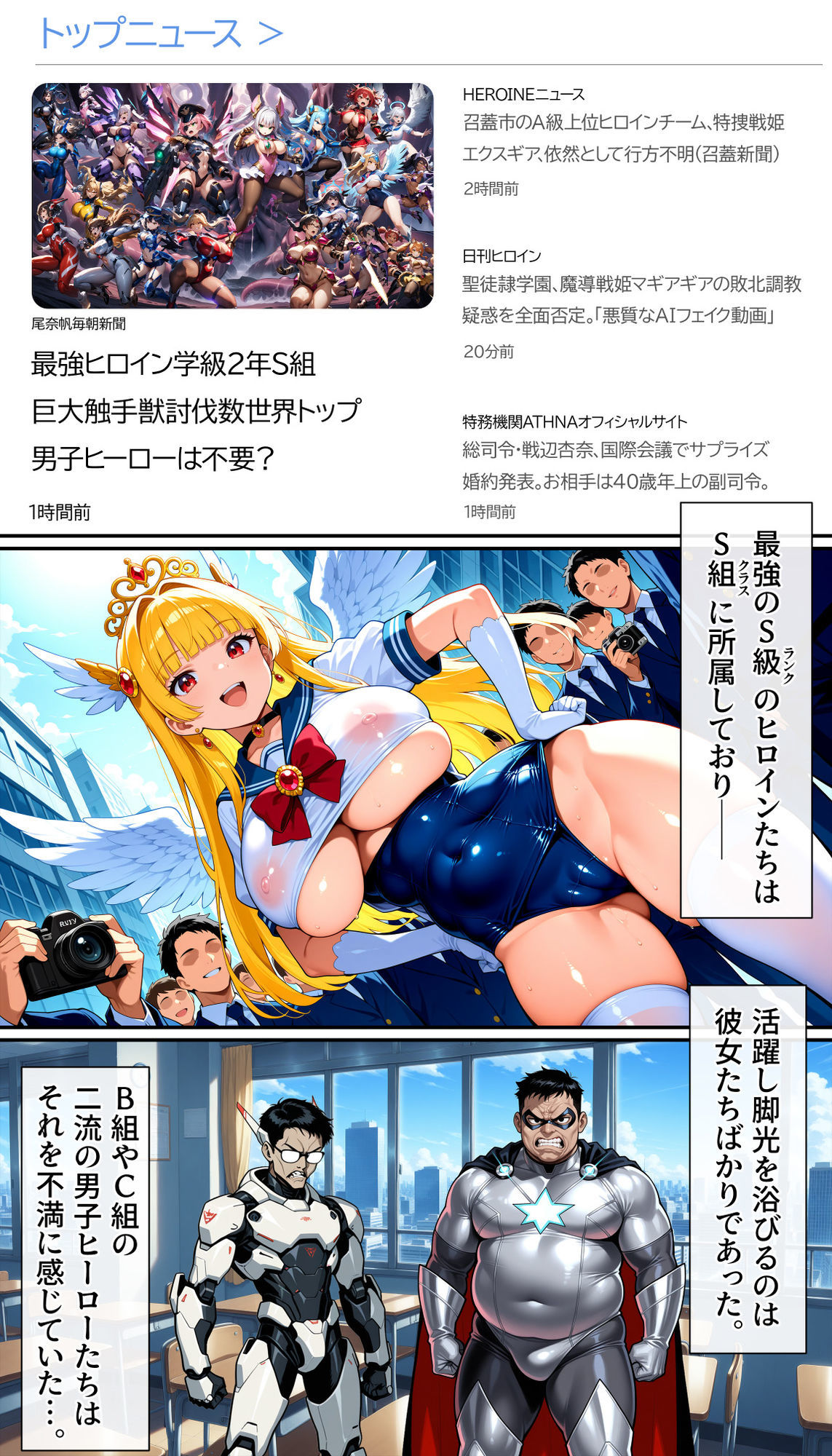 聖翼天使セラフィック・ナイツ〜裏切りのザーメンプール〜『学校は安全だと思ったのに』 サンプル1ページ目