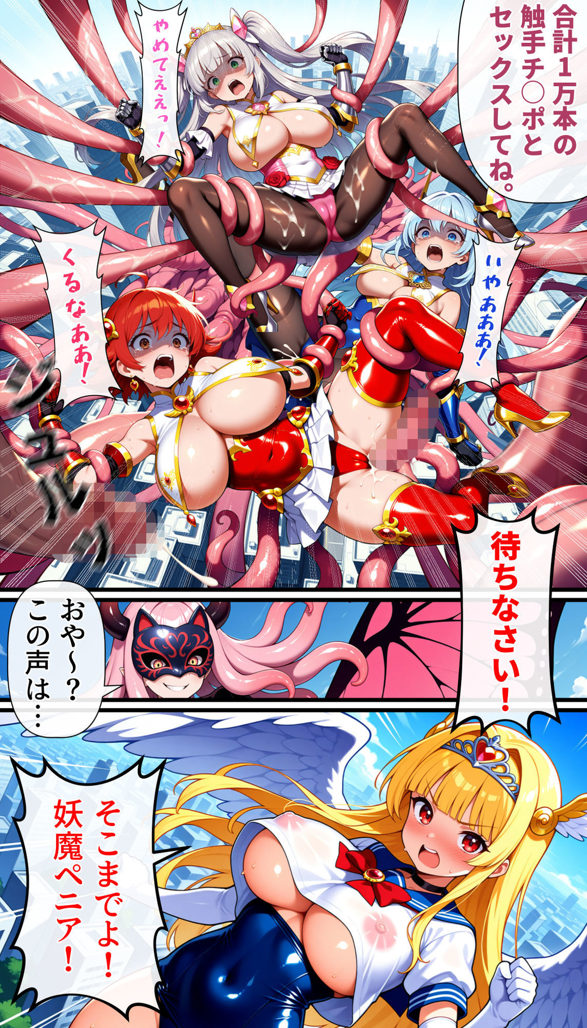 聖翼天使セラフィック・ナイツ〜裏切りのザーメンプール〜『学校は安全だと思ったのに』 サンプル9ページ目