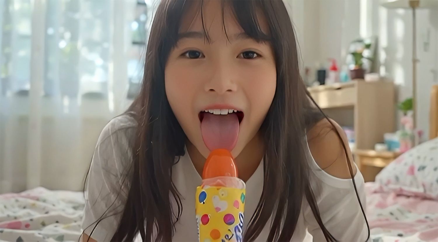 ひたすらキャンディを舐める動画集 No.01（AI生成アニメーション）（配信停止） サンプル1ページ目