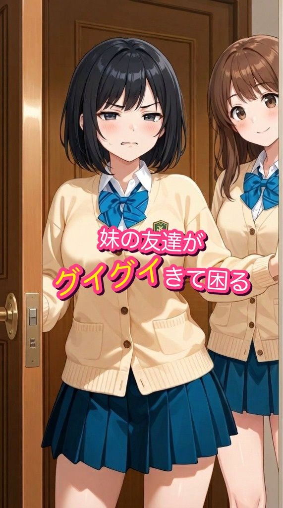（エロなし）妹の友達がグイグイきて困る（前編後編統合版） サンプル1ページ目