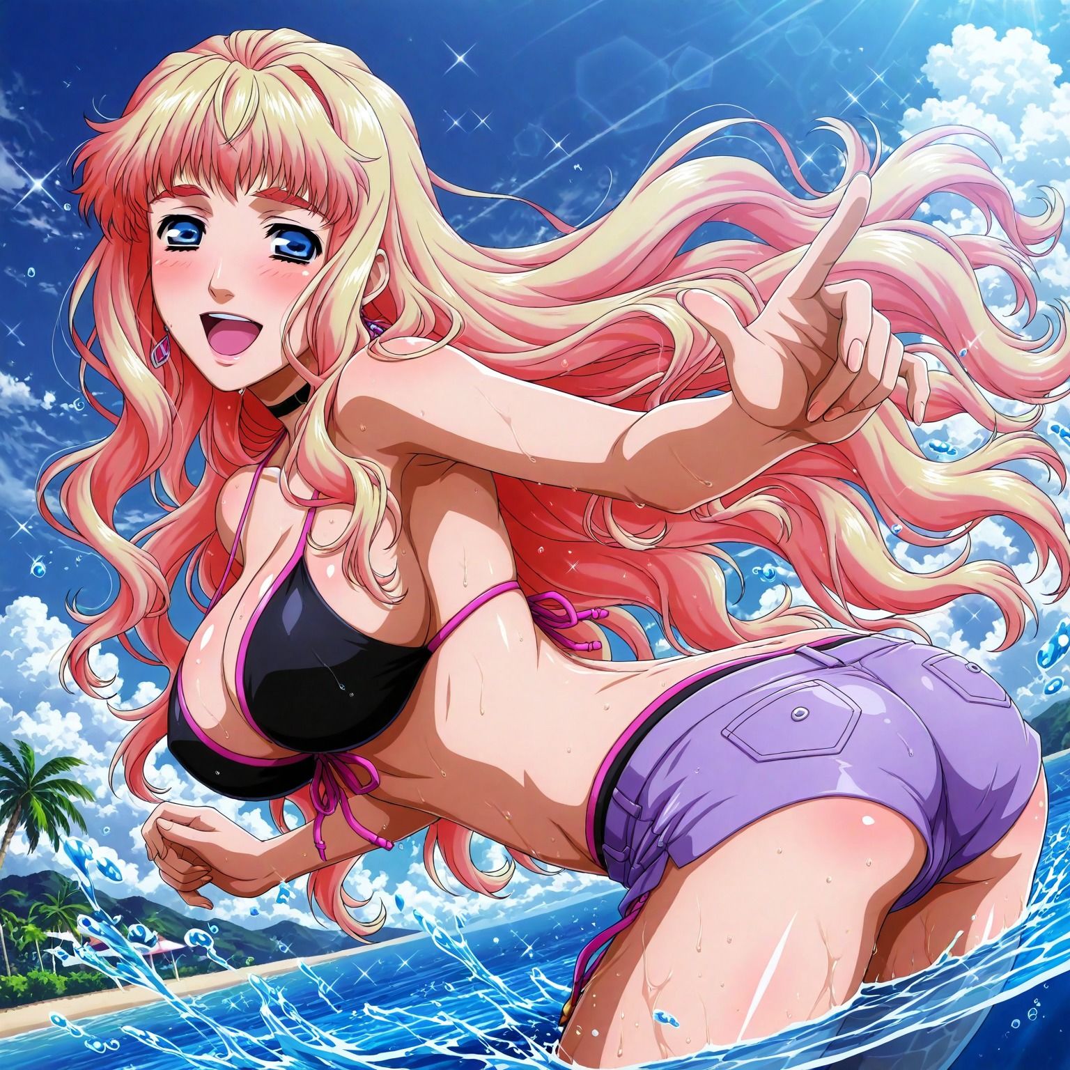 真夏の物語〜銀河の妖精シェリル・〇ーム、海でイチャラブ編〜 サンプル1ページ目