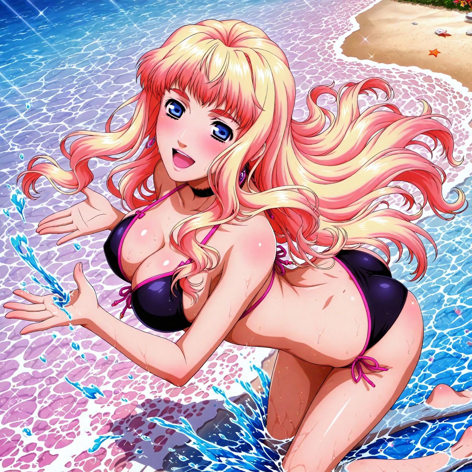 真夏の物語〜銀河の妖精シェリル・〇ーム、海でイチャラブ編〜 サンプル3ページ目