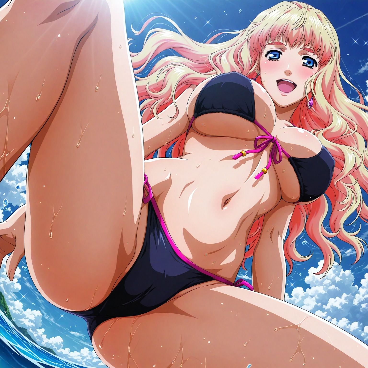 真夏の物語〜銀河の妖精シェリル・〇ーム、海でイチャラブ編〜 サンプル5ページ目