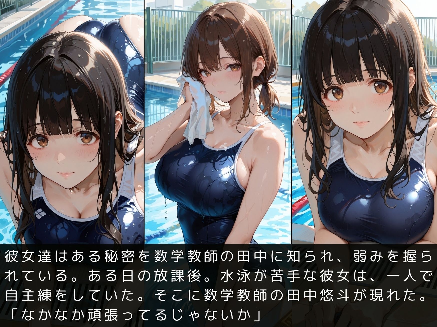 放課後の性指導〜禁断の記録〜プール編〜 サンプル4ページ目