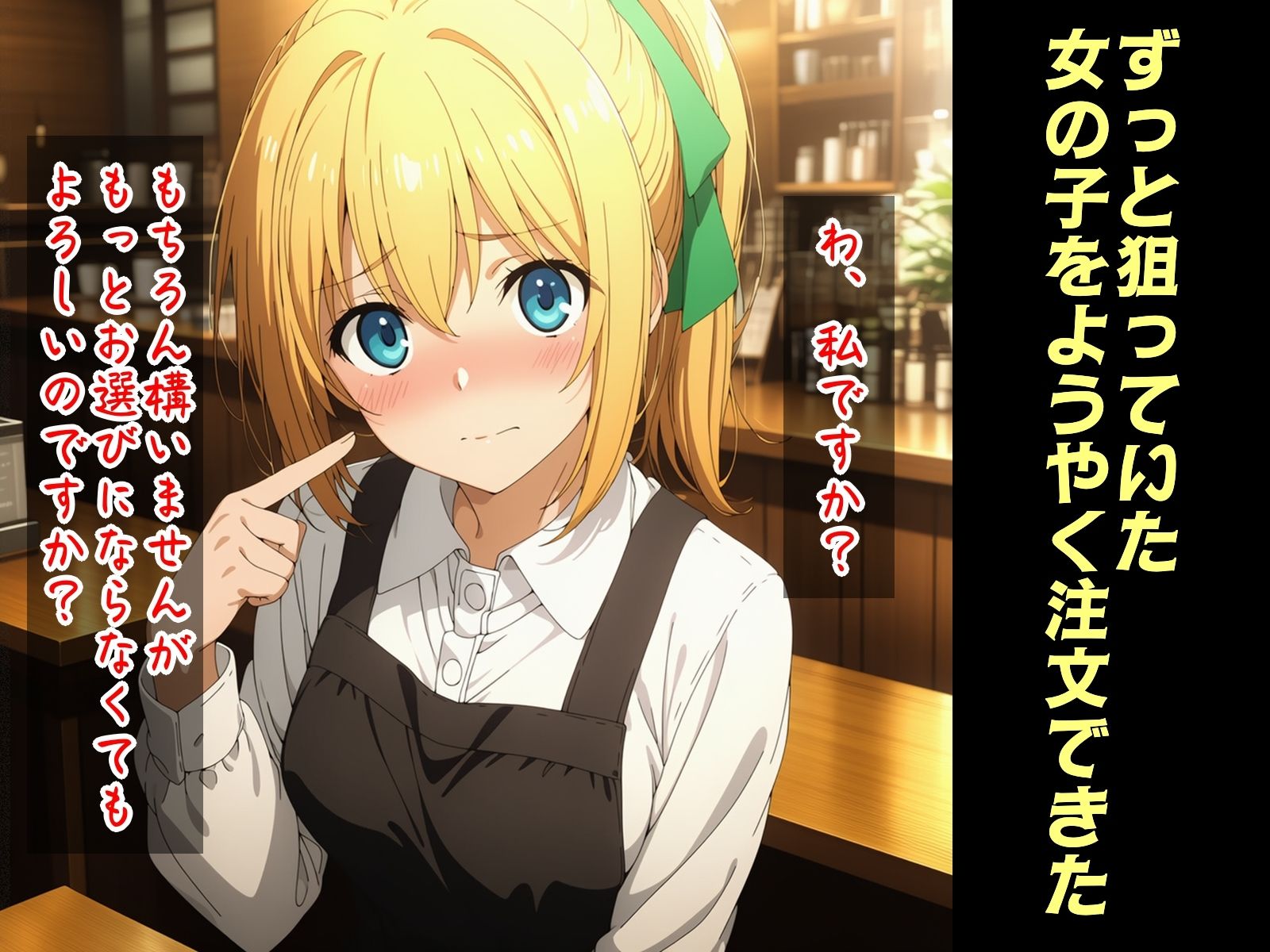 カフェでイキヌキ サンプル2ページ目