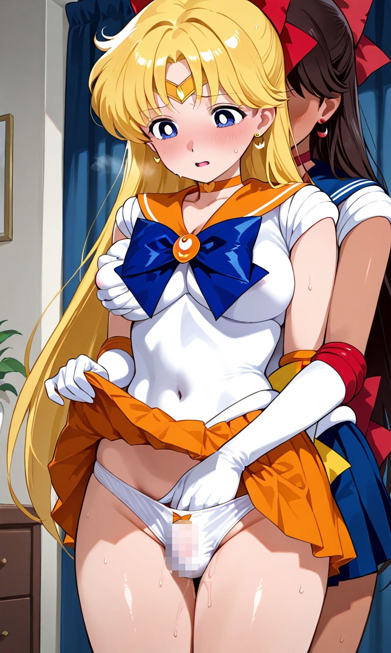 セーラー戦士が悪の美少女戦士にふたなり乱暴される（おまけCG付き） サンプル1ページ目