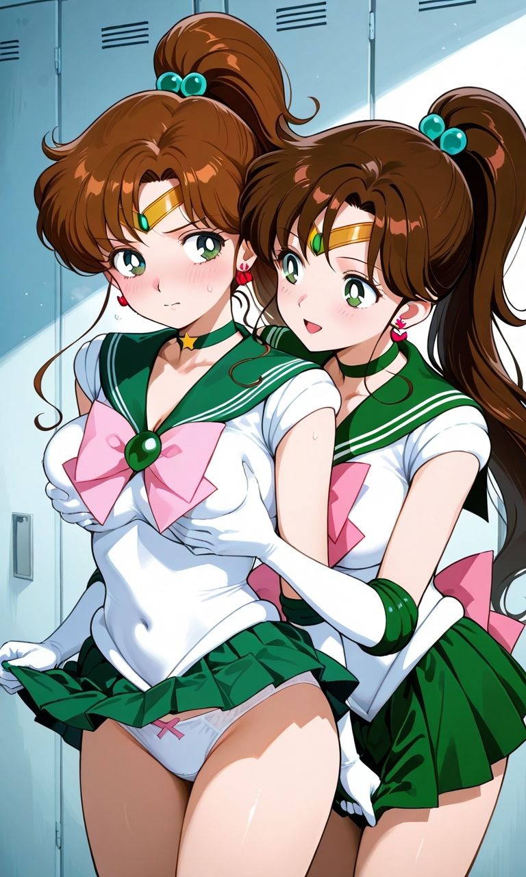 セーラー戦士が悪の美少女戦士にふたなり乱暴される（おまけCG付き） サンプル3ページ目