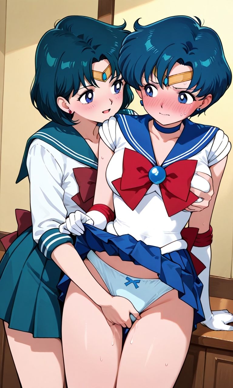 セーラー戦士が悪の美少女戦士にふたなり乱暴される（おまけCG付き） サンプル4ページ目