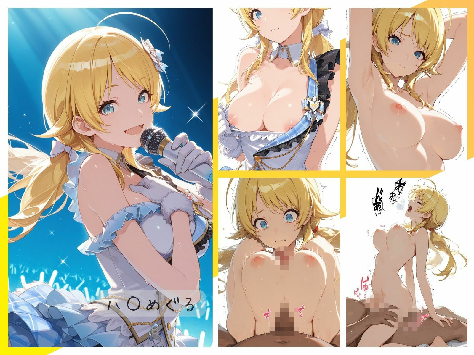 シャイニーアイドル全裸図鑑 n○ctchill＆イ○ミネ編 サンプル7ページ目