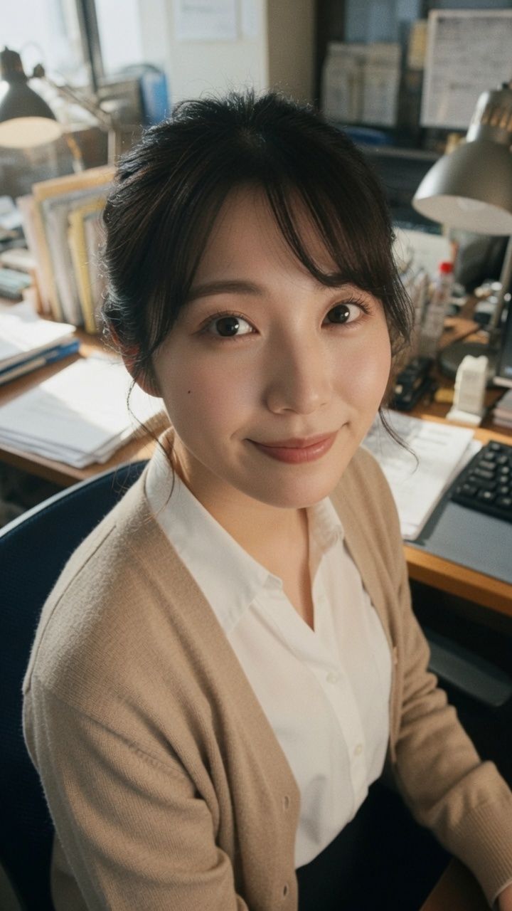 【AI生成】AI写真集 Vol.4 渡辺 聡美 インターン/大学生（20）「インターンと過ごす、禁断の時間」 サンプル3ページ目
