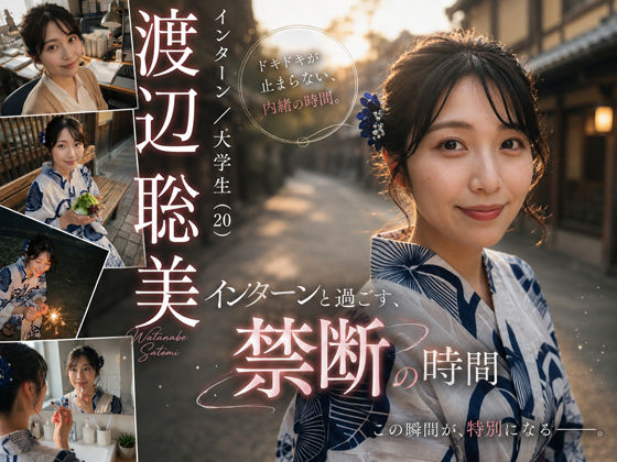 【AI生成】AI写真集 Vol.4 渡辺 聡美 インターン/大学生（20）「インターンと過ごす、禁断の時間」