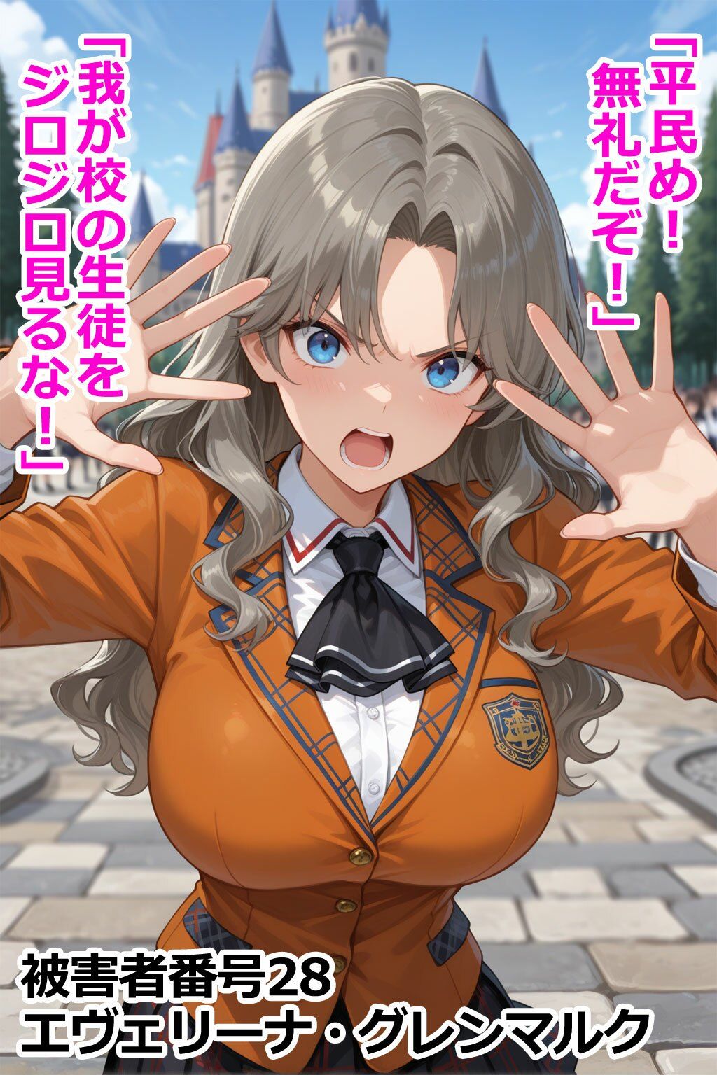 巨乳お嬢様レ〇プ事件被害者録2 即出し2コマ サンプル4ページ目
