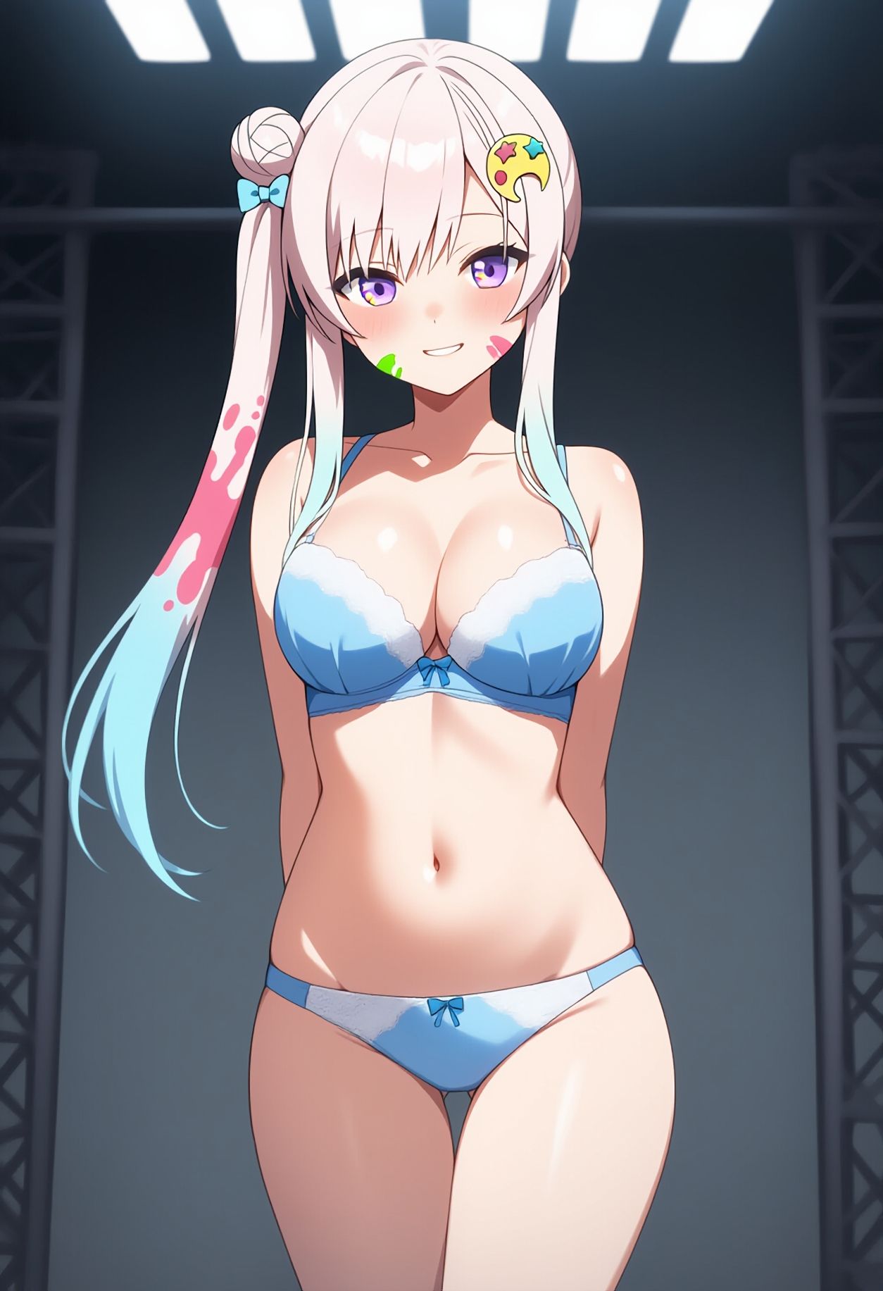 【買い切り版】バーチャル衣装故障で羞恥イオフィ（English translation included） サンプル7ページ目