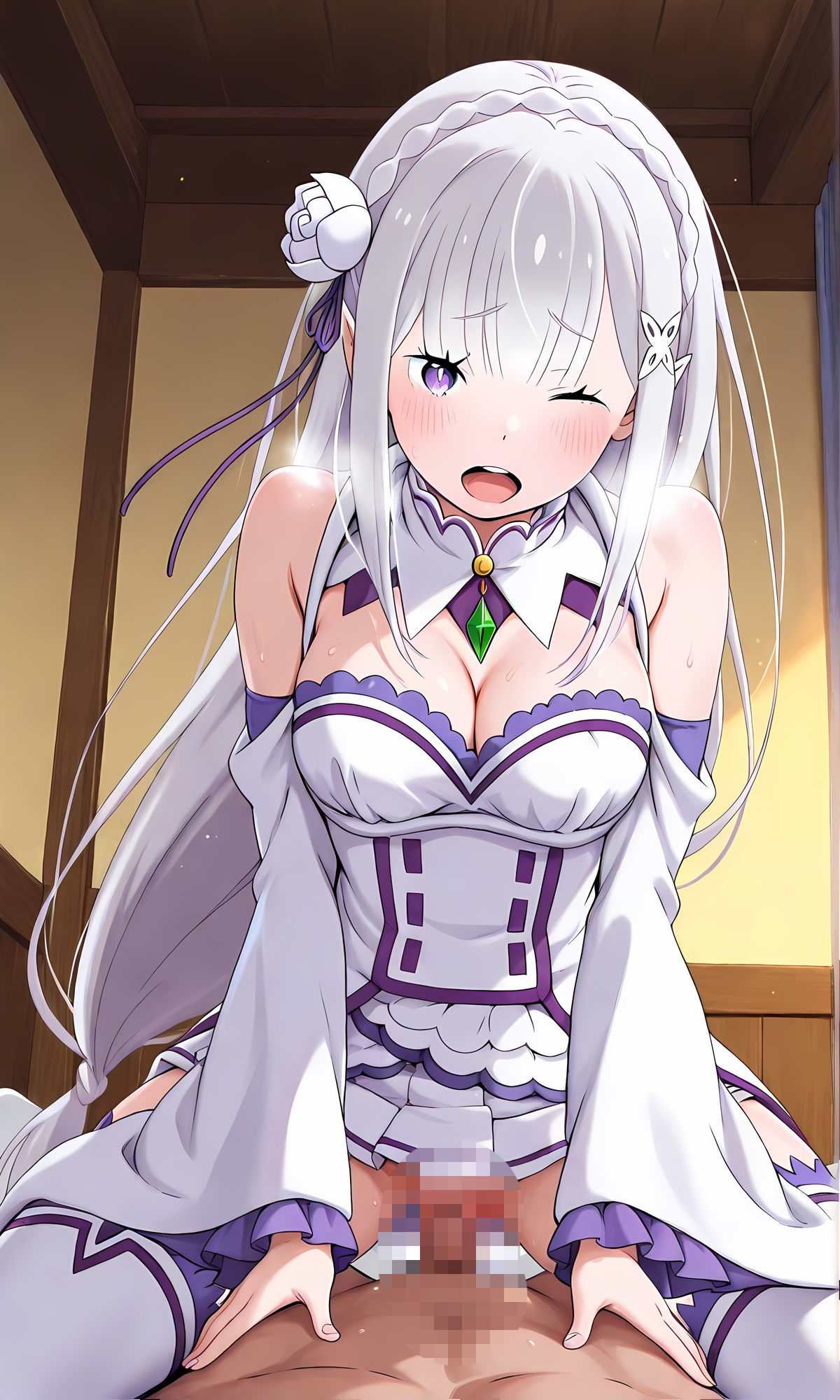 エ〇リアたんを性教育と称して皆で襲ってみた♪ サンプル4ページ目