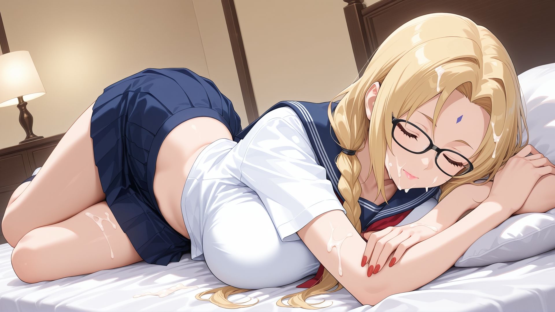 寝ている○○にぶっかけ  つなで編 サンプル8ページ目