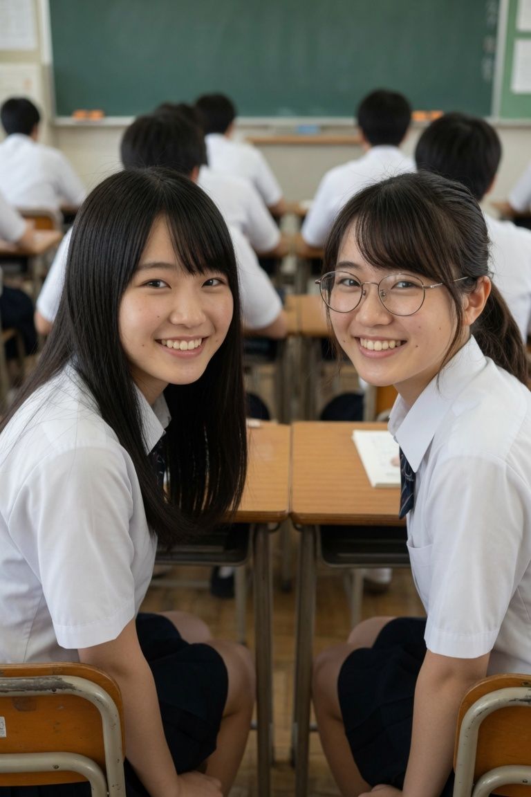 【実写】孕ませ教室 - 僕が孕ませるクラスメイトの二人【一部セリフつき】 サンプル2ページ目
