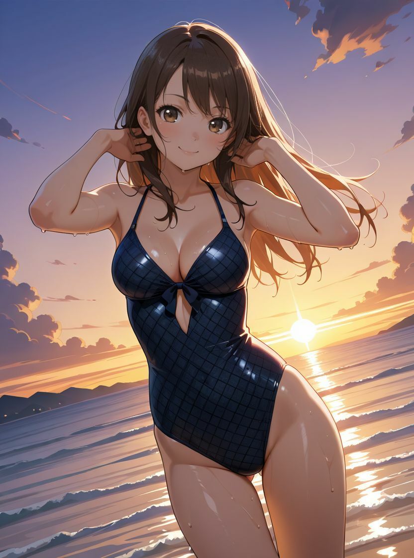 水着少女コレクション 夕暮れ編【135枚収録＋AIアニメーション動画60秒収録】 サンプル2ページ目