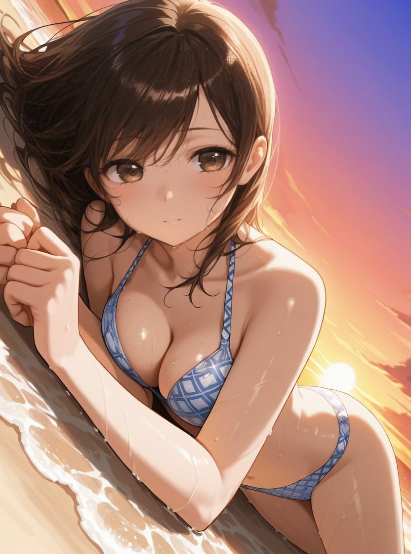 水着少女コレクション 夕暮れ編【135枚収録＋AIアニメーション動画60秒収録】 サンプル3ページ目