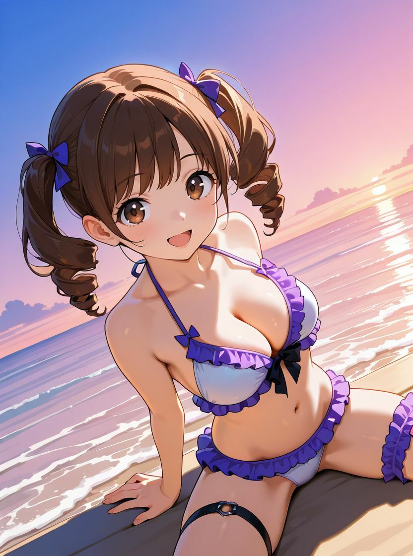 水着少女コレクション 夕暮れ編【135枚収録＋AIアニメーション動画60秒収録】 サンプル4ページ目