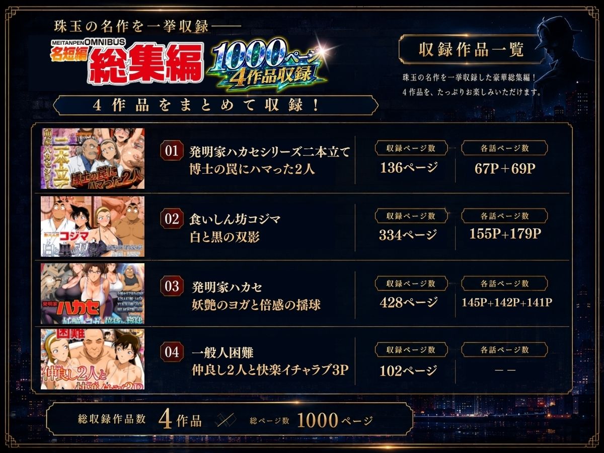 名短編総集編 1000ページ4作品収録 サンプル9ページ目