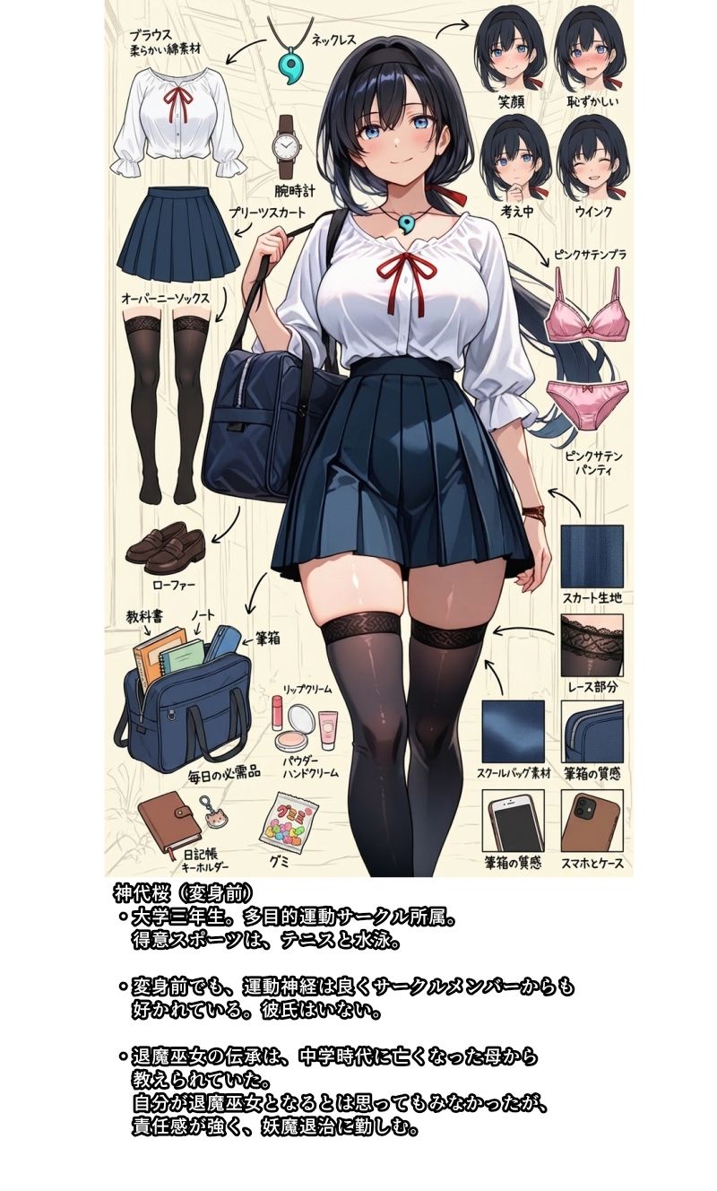 退魔巫女サクラ -催淫粘液の罠 快楽に散るヒロイン- サンプル1ページ目