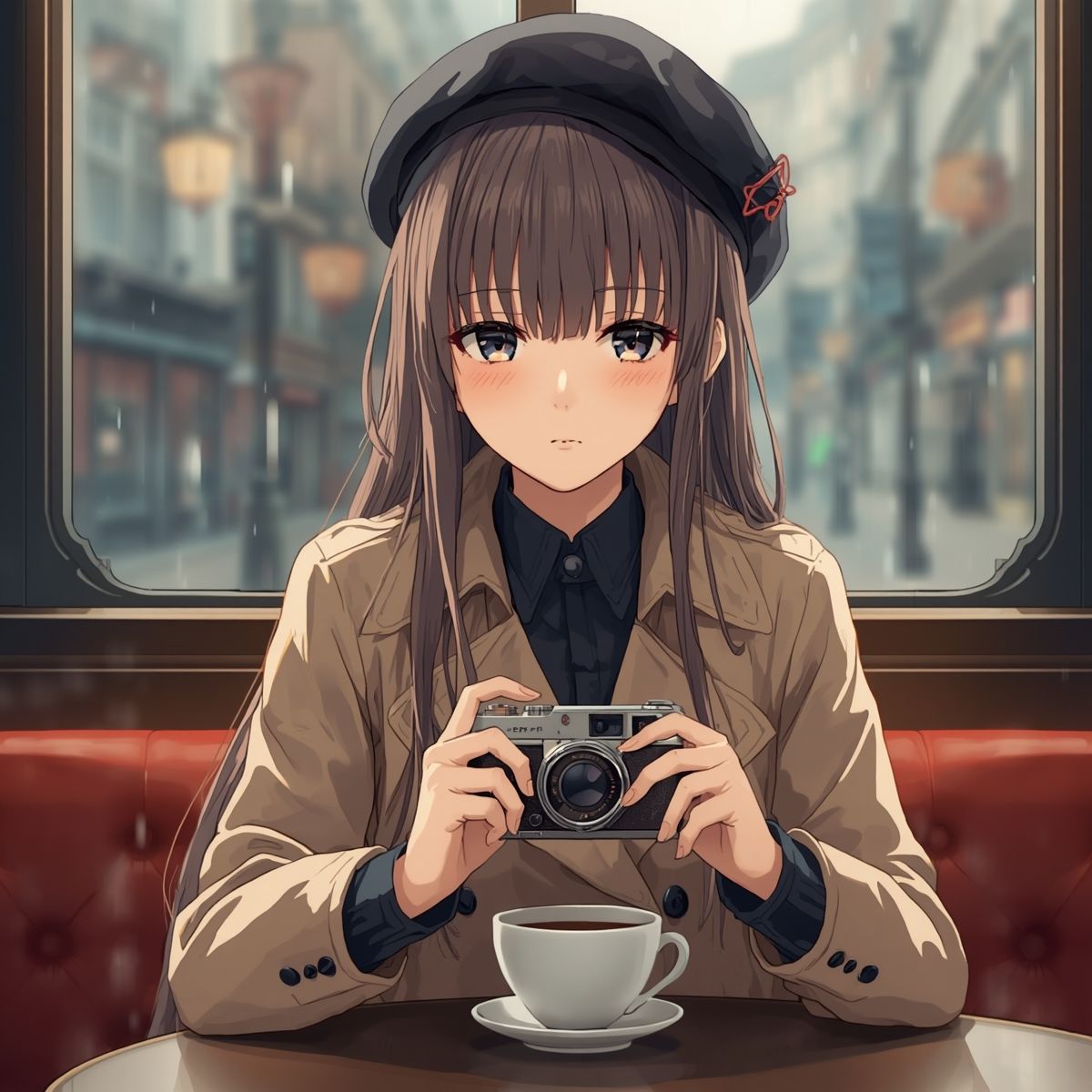 【AIイラスト集】NOSTALGIA III - 追憶のネガフィルムと夕暮れの遊園地 - サンプル10ページ目