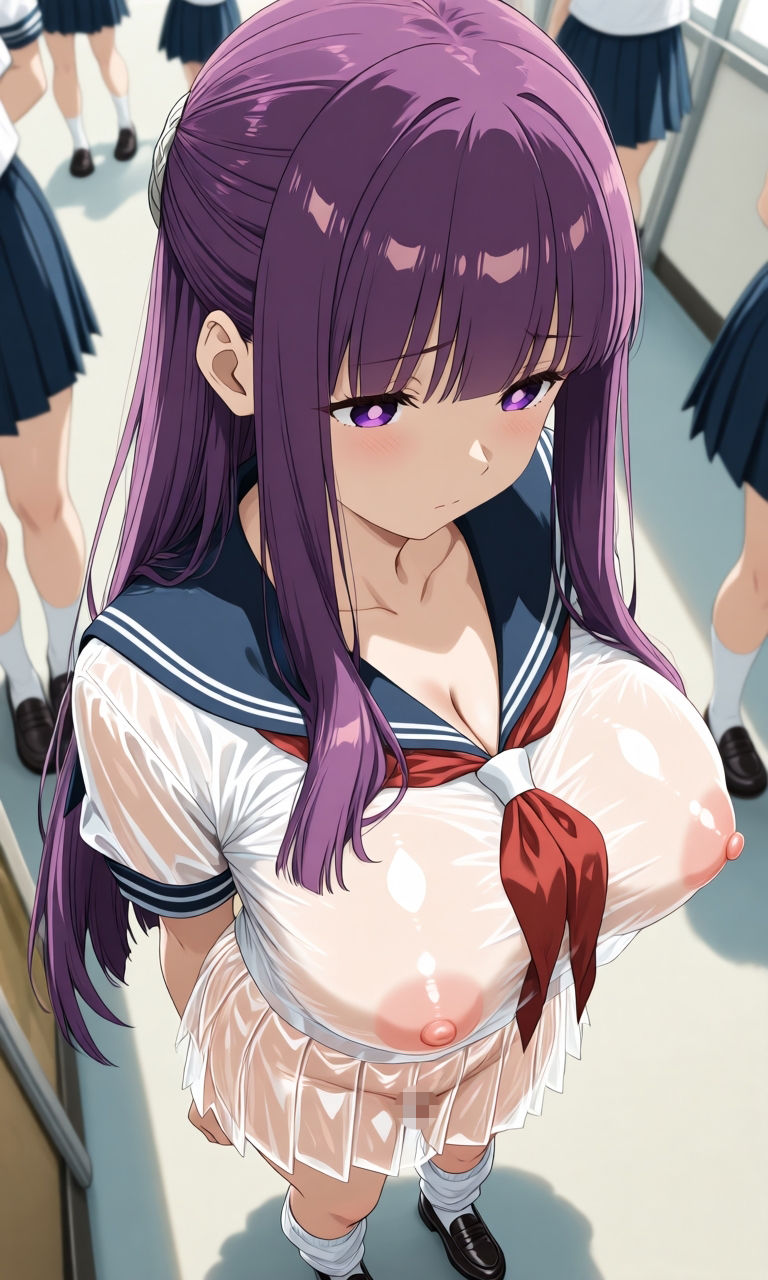 フ○ルン  スケスケセーラー服でHな日常 サンプル1ページ目