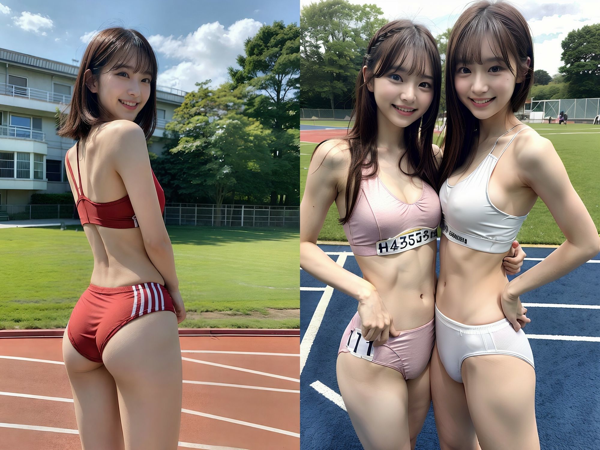 【動画2本セット】アスリート陸上女子総集編 サンプル1ページ目