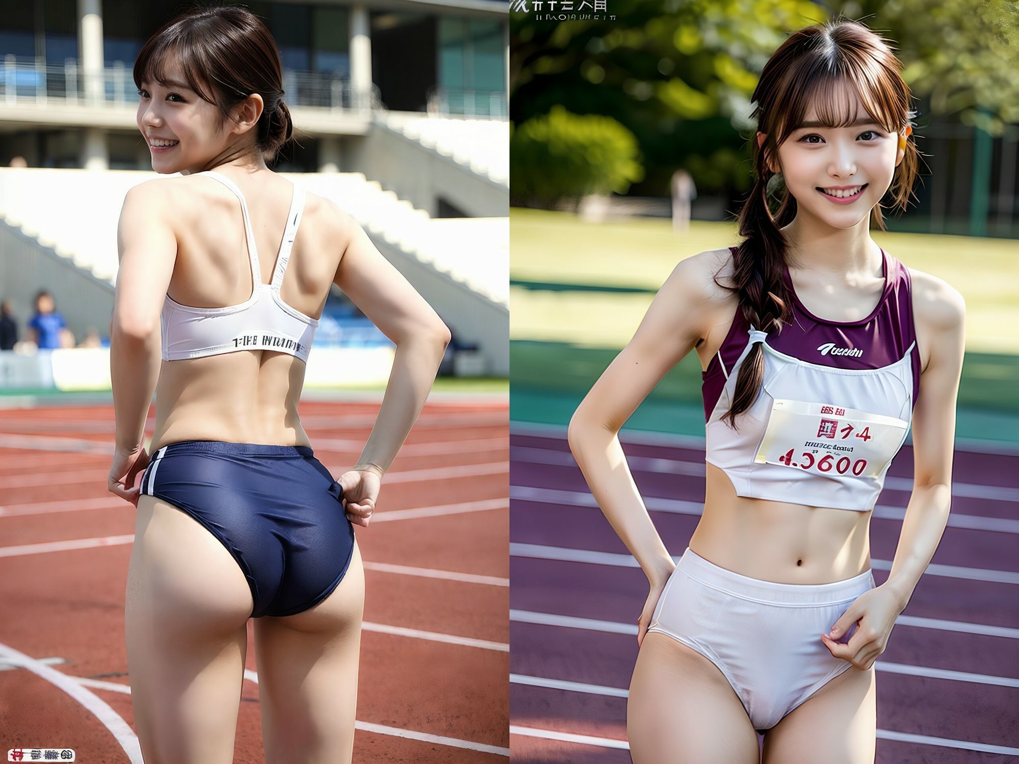 【動画2本セット】アスリート陸上女子総集編 サンプル4ページ目