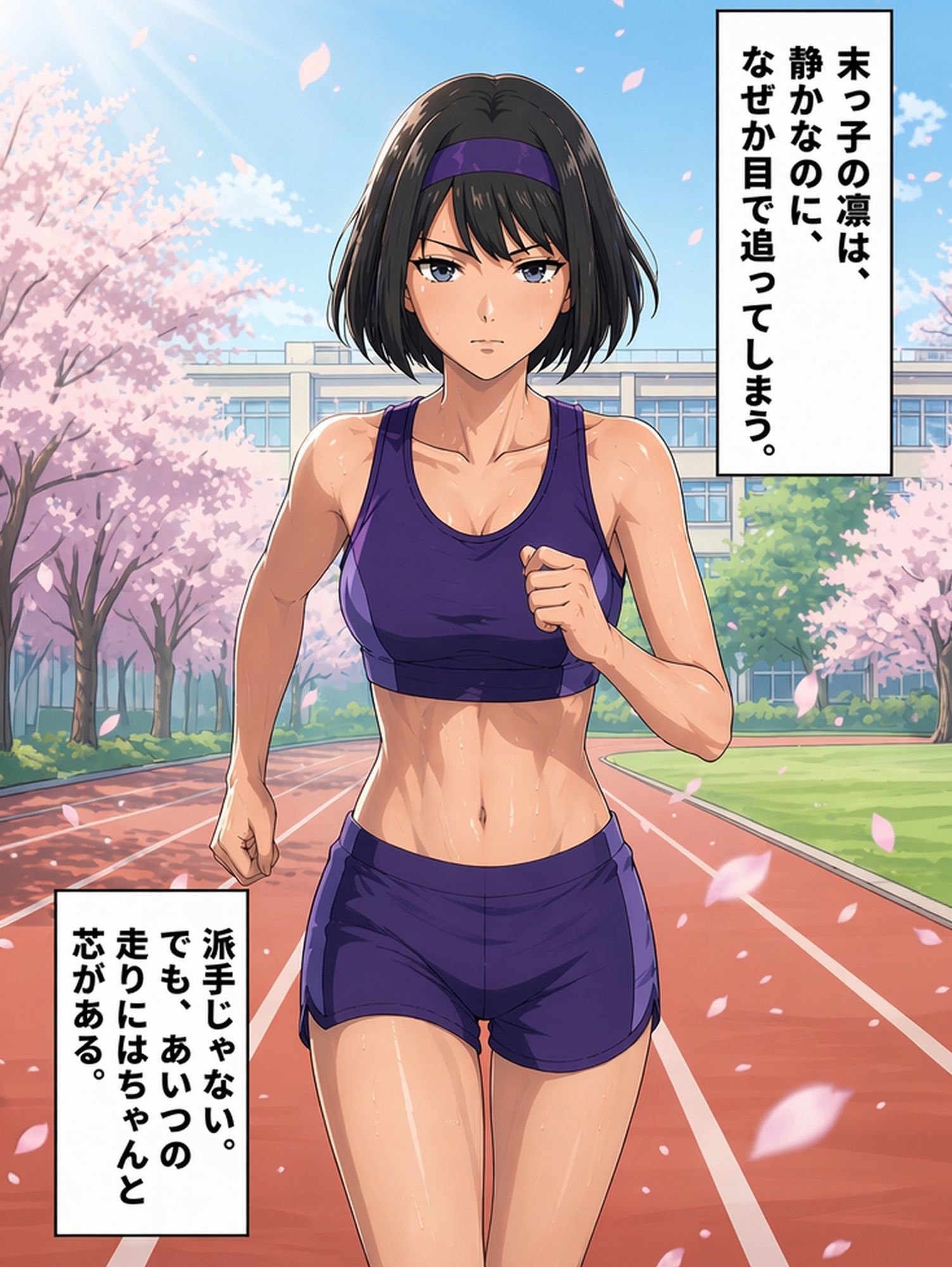 【陸上実妹3姉妹NTRシリーズ】 ハゲ山コーチの毒牙 Vol.3凛編 サンプル2ページ目