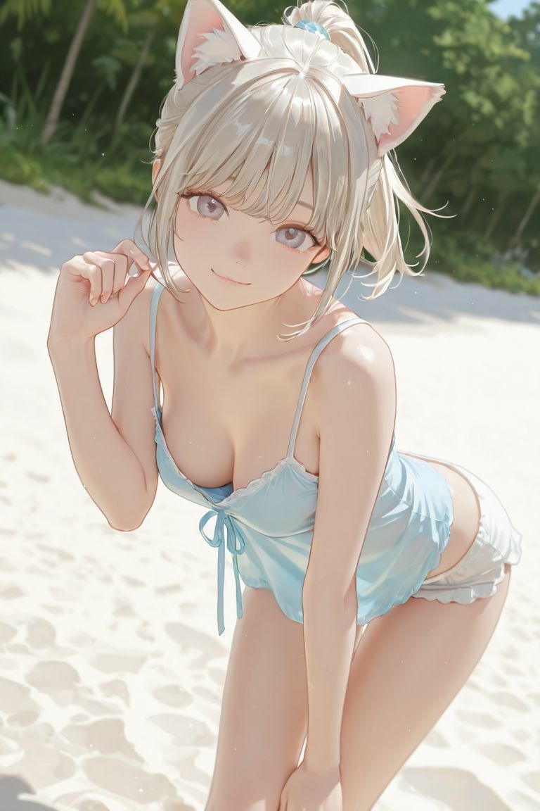 猫耳娘と夏の思い出 サンプル1ページ目