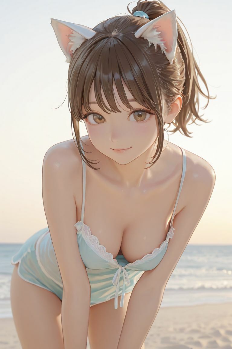 猫耳娘と夏の思い出 サンプル2ページ目
